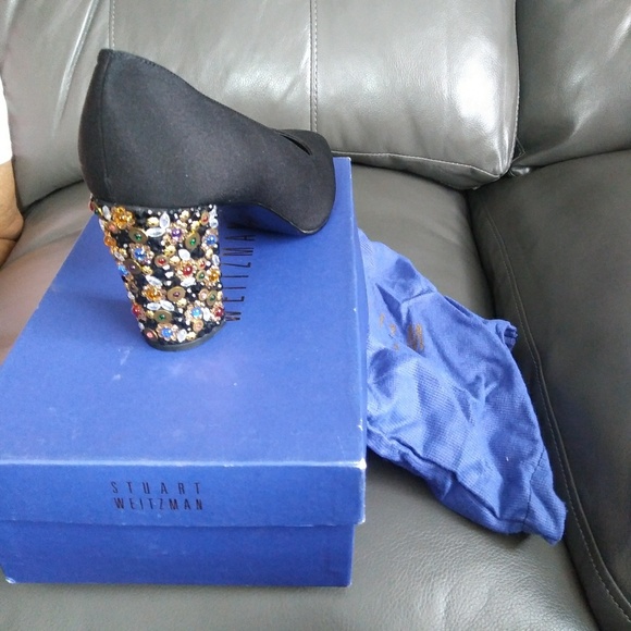 Stewart wizeman embellished black pumps - Picture 4 of 4